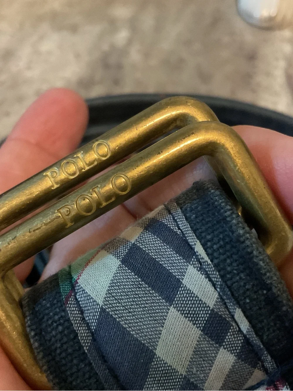 Vintage madras RL Polo belt
